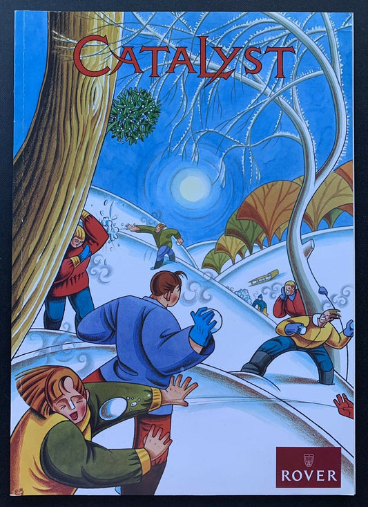 MacVicar Fiona CATALYST MAGAZINE Snowball Fight 1991 AUSTIN ROVER CAR ART - transpontinebooks